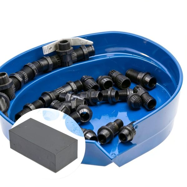 2PCS Black HDPE Plastic Block, Polyethylene Tapping Block, Polyethylene Solid Plastic Block for Machining, Flooring Home, Prototyping, Home Improvements, DIY Projects, Engineering (2" x 3" x 6")-5