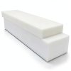 2 Pack HDPE Plastic Block White Polyethylene Solid Plastic Block for DIY Projects Machining Prototyping Home Floor Improvement, 1" x 3" x 12" and 2" x 3" x 12"-6