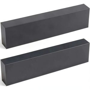 HDPE Plastic Block 2" x 3" x 12" Black 2pcs Solid Bars by Colingmill-0