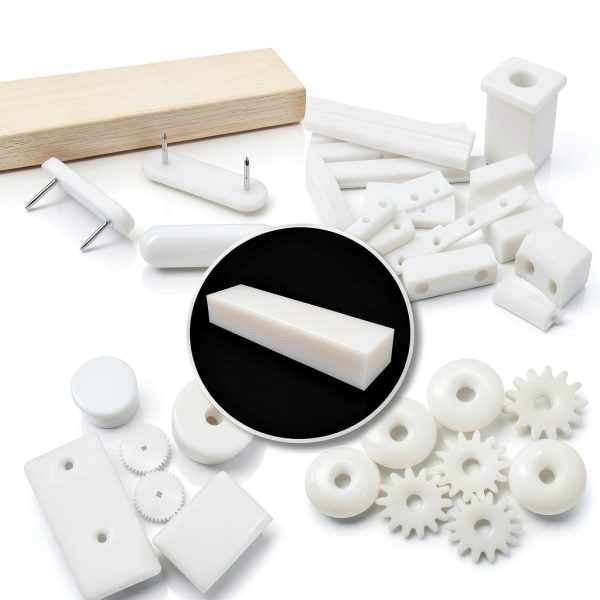 2 Pack HDPE Plastic Block White Polyethylene Solid Plastic Block for DIY Projects Machining Prototyping Home Floor Improvement, 1" x 3" x 12" and 2" x 3" x 12"-4