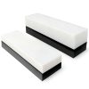 2 Pack HDPE Plastic Block White Polyethylene Solid Plastic Block for DIY Projects Machining Prototyping Home Floor Improvement, 1" x 3" x 12" and 2" x 3" x 12"-0