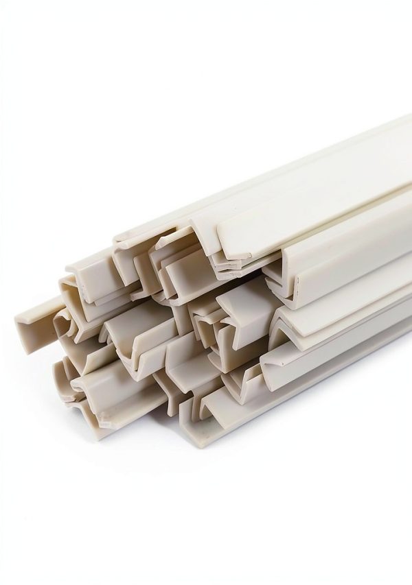 CGjiogujio ABS L Shape Right Angle Bars 4x4x250mm White 20pcs-0
