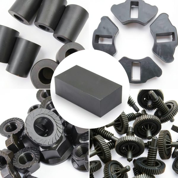 2PCS Black HDPE Plastic Block, Polyethylene Tapping Block, Polyethylene Solid Plastic Block for Machining, Flooring Home, Prototyping, Home Improvements, DIY Projects, Engineering (2" x 3" x 6")-6
