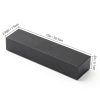 Lxmxgk Black HDPE Plastic Block 2x3x12 Inch for Machining and DIY-1