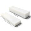 2 Pack HDPE Plastic Block White Polyethylene Solid Plastic Block for DIY Projects Machining Prototyping Home Floor Improvement, 1" x 3" x 12" and 2" x 3" x 12"-1