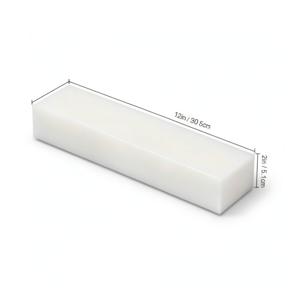 2PCS White HDPE Plastic Block for Machining and Prototyping by Lxmxgk-1